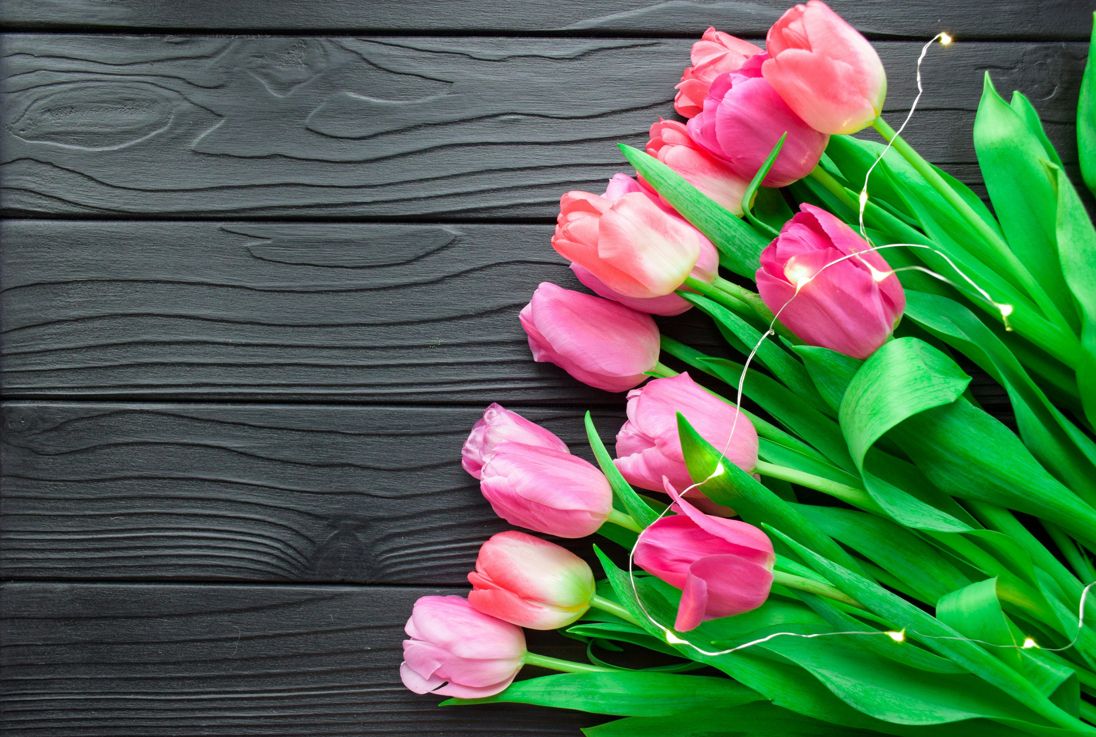 Fresh Pink Tulip Bouquet