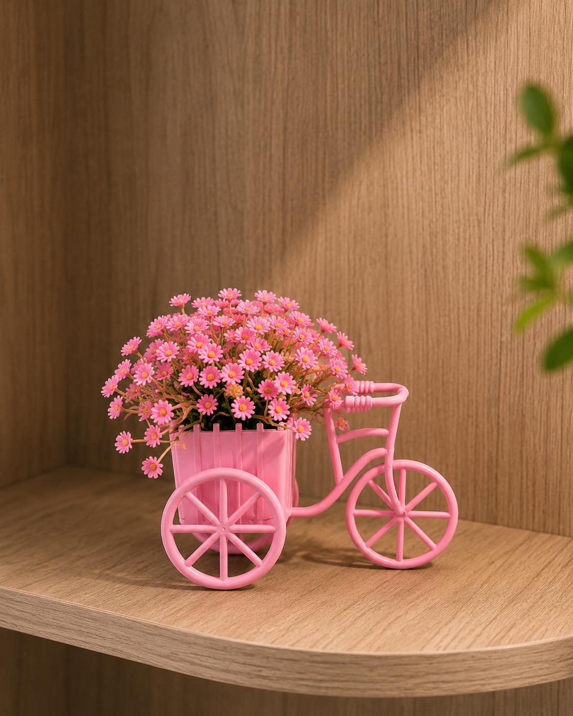 Bicycle flower planters.