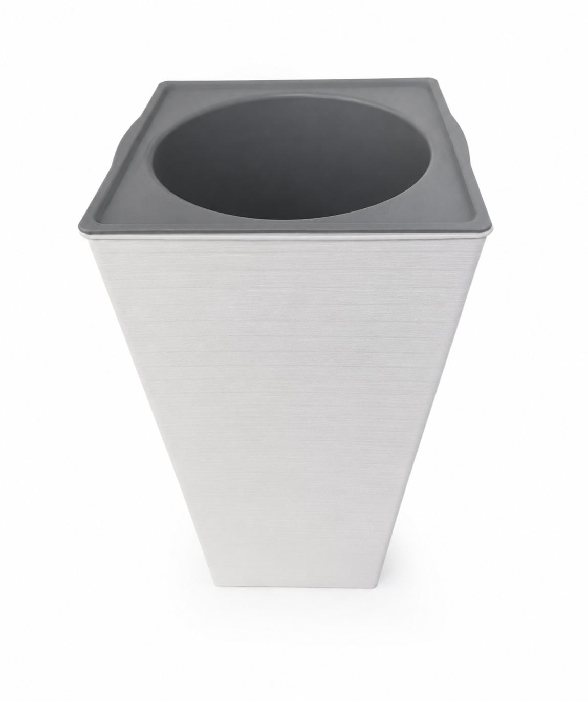Textured Square Tapered Planter