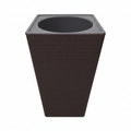 Textured Square Tapered Planter