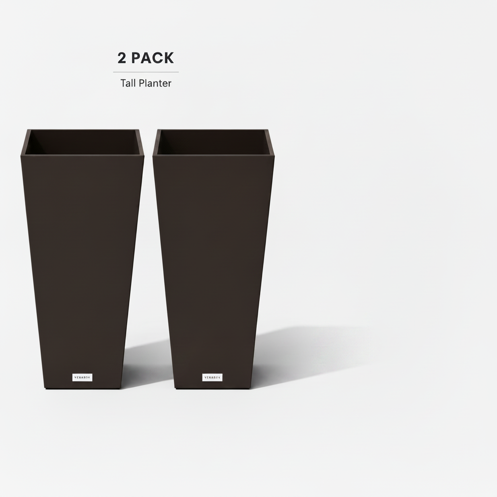 Tall Planter – Marrón
